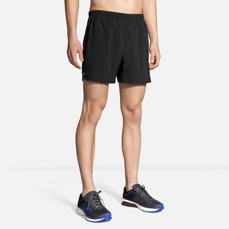 Brooks Sherpa 5 Running Shorts - Men's - Grey (95687-XGCM)